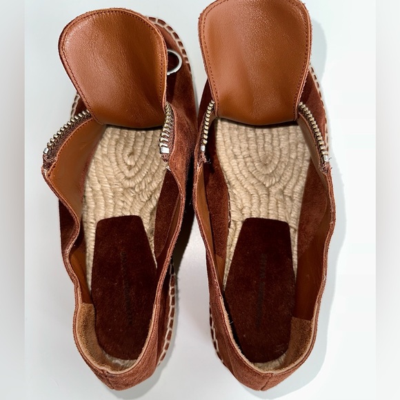 ✨ALEXANDER WANG Devon Front Zip Suede Espadrille Loafers Size 37 - Picture 7 of 10